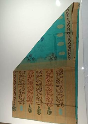 SALEM BLOCK PRINT COTTON SAREES